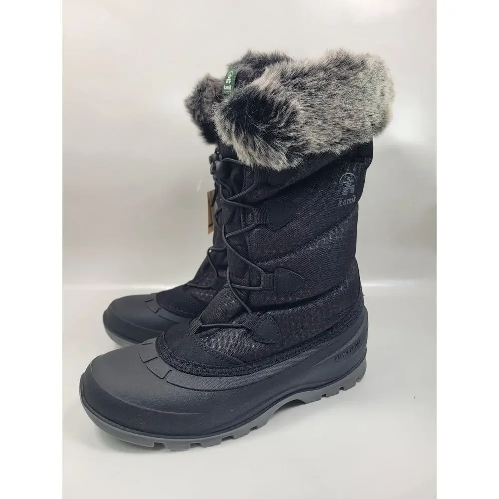 Kamik Women's Momentum L2 Waterproof Winter Boots Black Size 8 - Picture 9 of 14